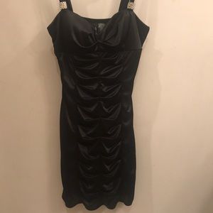 Black mini dress
